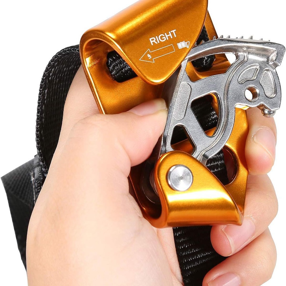 Outdoor Sport Climbing Gear - อุปกรณ์ปีนเขาประสิทธิภาพสูง ที่ช่วยปีนขึ้นลง ทำจากอะลูมิเนียม สำหรับปีนเขา โรยตัว และช่วยเหลือในสถานการณ์ฉุกเฉิน