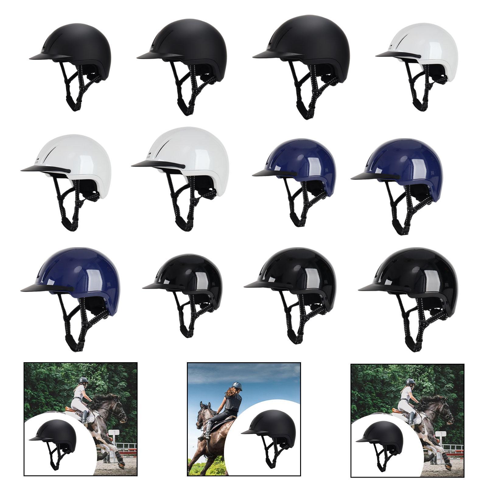 Equestrian Helmet - หมวกกันน็อคสำหรับขี่ม้า หมวกกันน็อคขนาดเต็ม หมวกกันน็อคสำหรับเด็ก หมวกกันน็อคแบบระบายอากาศได้ สำหรับการขี่จักรยานและการผจญภัย
