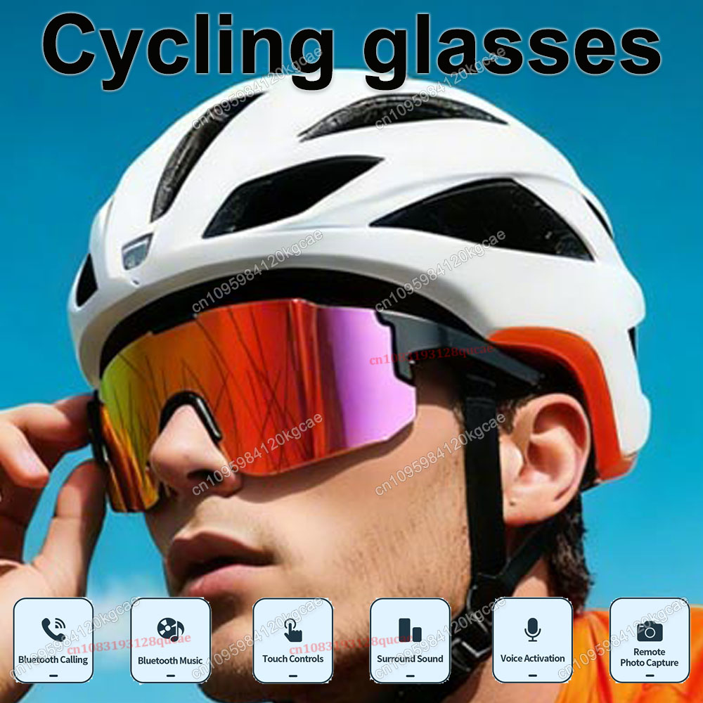 Outdoor Sport Gear - แว่นตาอัจฉริยะสำหรับปั่นจักรยาน HD บลูทูธ โทรออก ฟังเพลง แว่นกันแดดชายหญิง