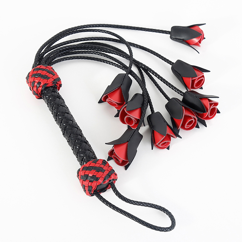 Riding Crop Dressage - 64.5 ซม.หนัง Rose Top แส้ม้าขี่ Crop