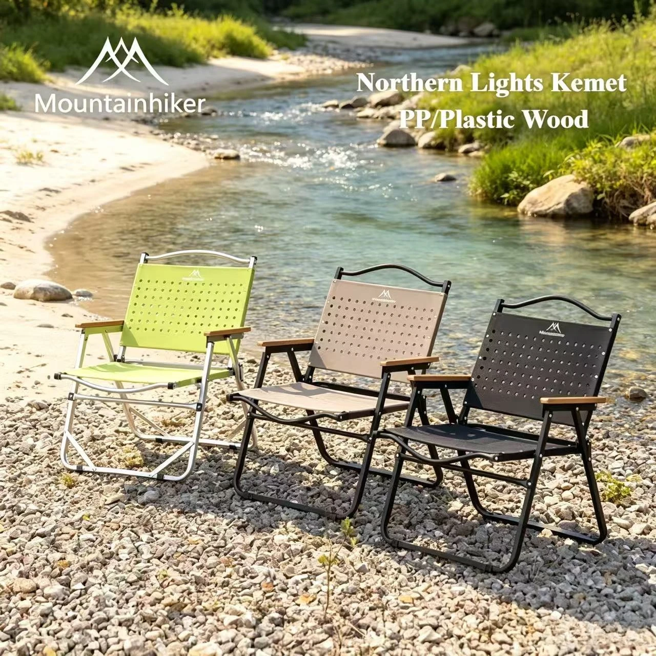 Outdoor Sport Chairs - เก้าอี้แคมป์ปิ้ง MOUNTAINHIKER เก้าอี้พับได้แบบพกพา เก้าอี้ Kermit รับน้ำหนักได้สูง