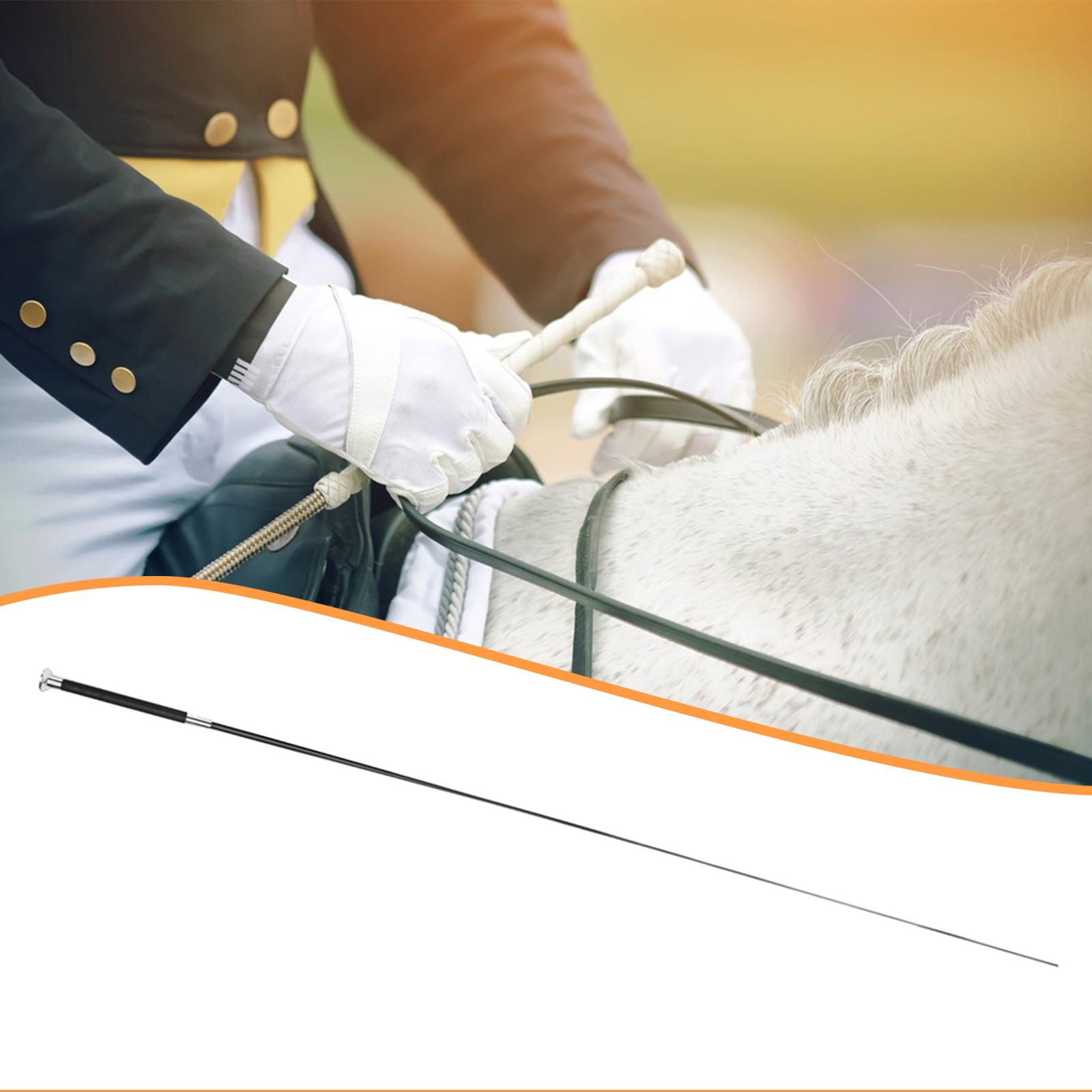 Riding Crop Dressage - แส้ขี่ม้าแบบปรับได้ ทำจากโลหะและไนลอน ทนทาน ใช้สำหรับกีฬาขี่ม้า ความบันเทิงสำหรับนักขี่ม้า