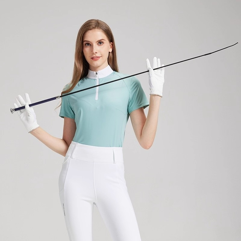 Riding Crop Dressage - แส้ขี่ม้าสำหรับเดรสสาจ ด้ามคาร์บอน พร้อมปลอกกันลื่น อุปกรณ์ฝึกม้า