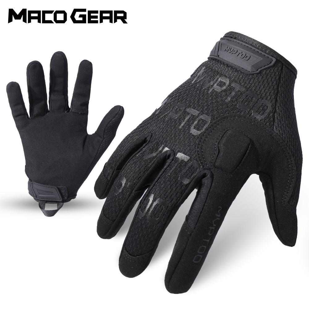 Outdoor Sport Climbing Gear - ถุงมือปั่นจักรยานกลางแจ้งสำหรับกิจกรรมทางยุทธวิธี กีฬา สกี ปั่นจักรยาน เดินป่า ต่อสู้