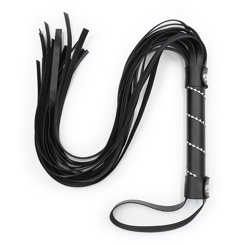 Riding Crop Dressage - ชุดเครื่องตีม้ายาว63.5ซม. ทำจากหนังมีพู่ประดับเพชรสำหรับฝึกม้า