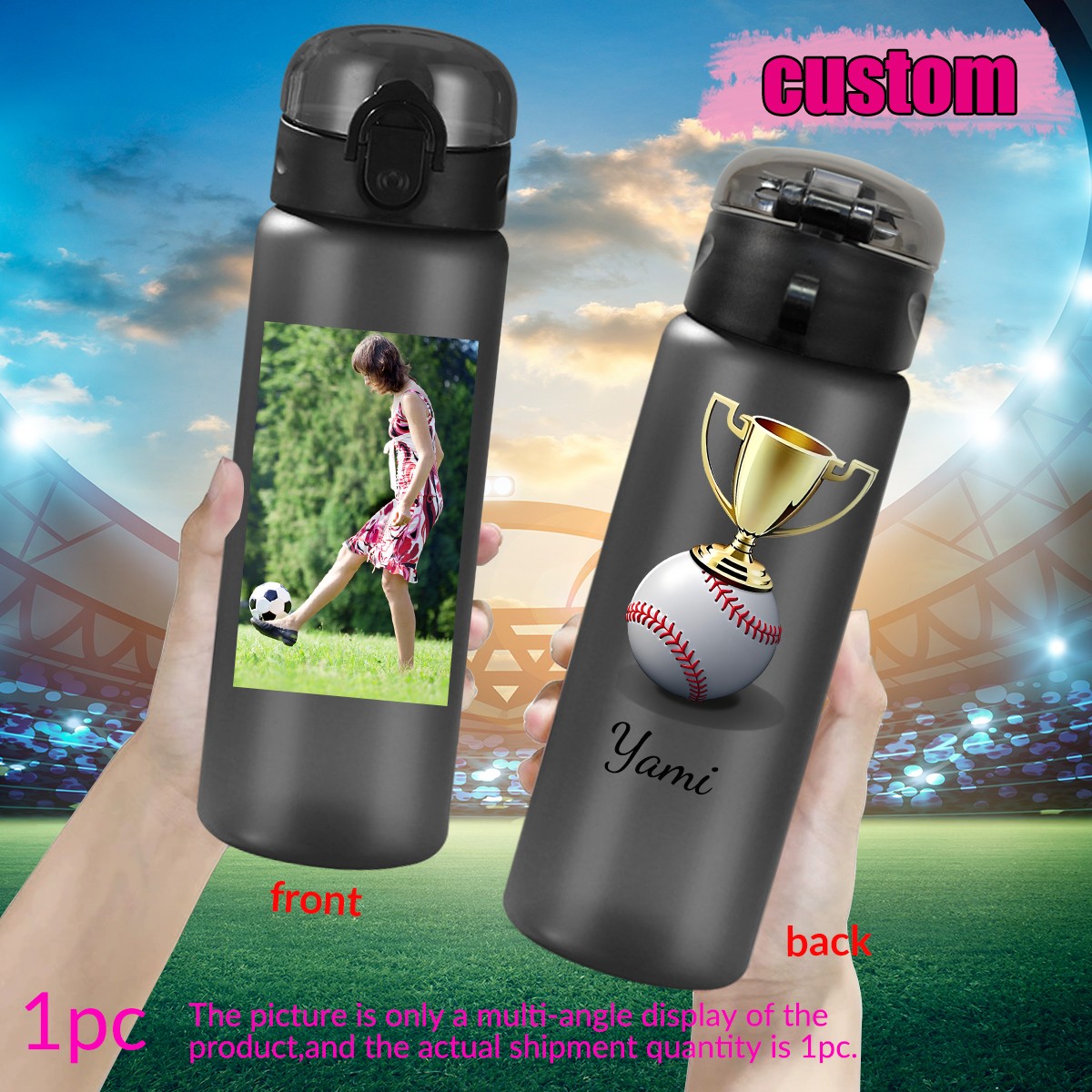แก้วน้ำพลาสติกกันรั่วขนาด 780  - Outdoor Sport Name บทวิจารณ์และราคา