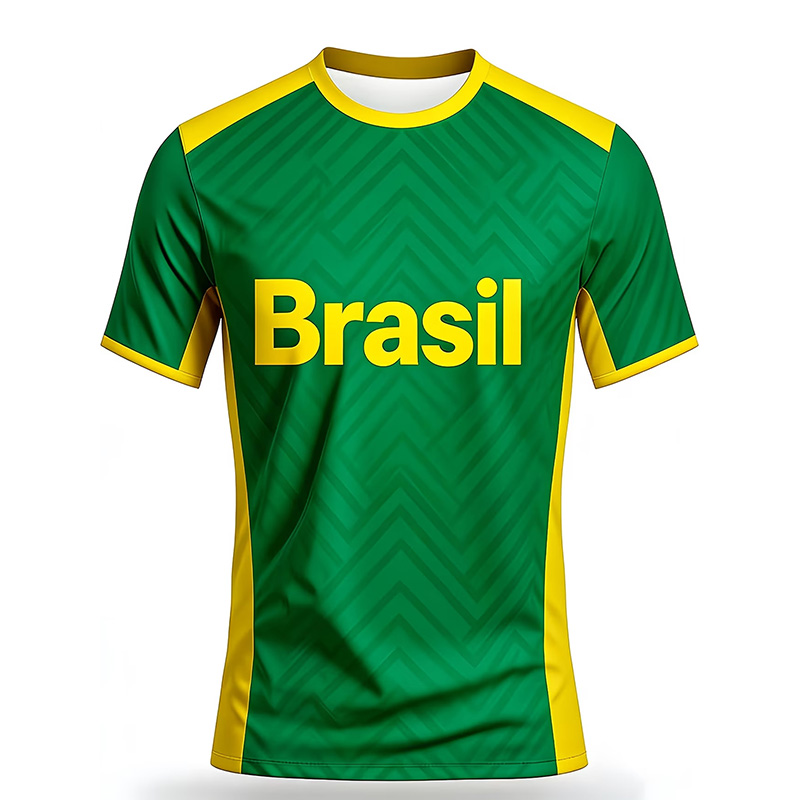 เสื้อยืดฟุตบอลบราซิลสำหรับผู้ช - Outdoor Sport Name บทวิจารณ์และราคา