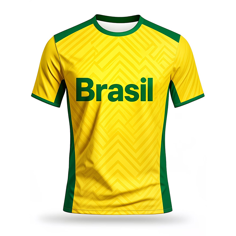 เสื้อยืดฟุตบอลบราซิลสำหรับผู้ช - Outdoor Sport Name บทวิจารณ์และราคา