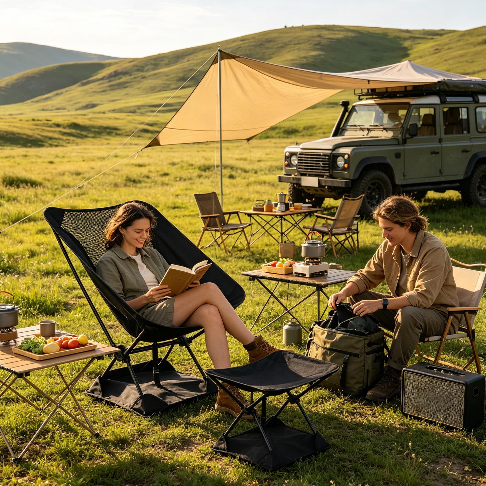 แผ่นรองพื้นเก้าอี้แคมป์ปิ้งผ้า - Outdoor Sport Chairs บทวิจารณ์และราคา