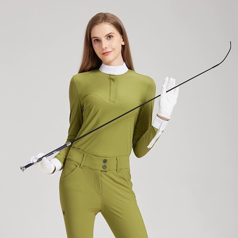 แส้ขี่ม้าสำหรับเดรสสาจ  ด้ามคา - Riding Crop Dressage บทวิจารณ์และราคา